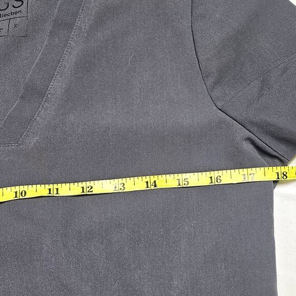 FIGS Casma Three-Pocket Scrub Top Charcoal Gray Women's XS - Picture 9 of 10